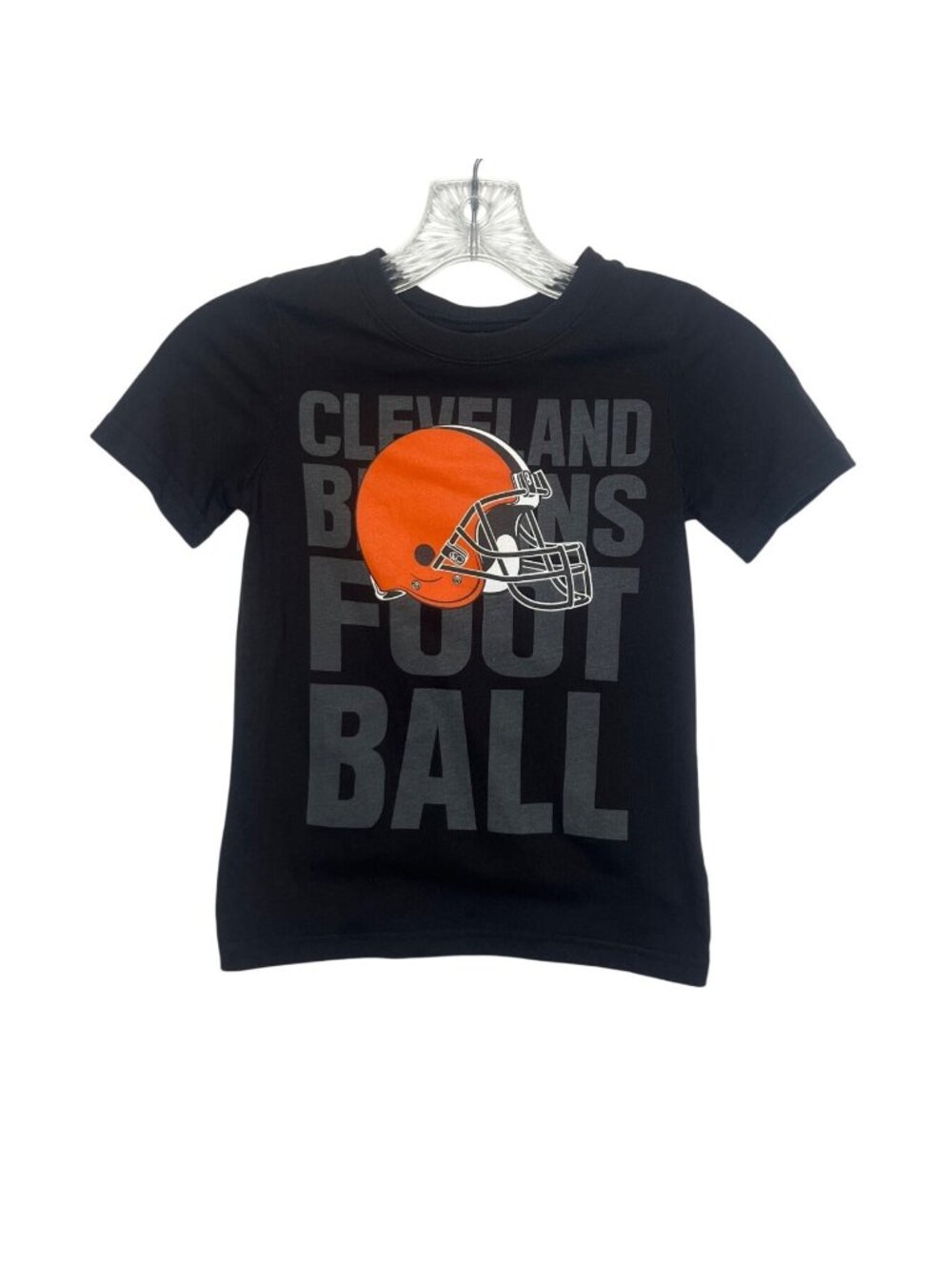 Cleveland Browns Youth Tshirt Kids Size 5 Brown Orange NFL Team Apparel Fanwear